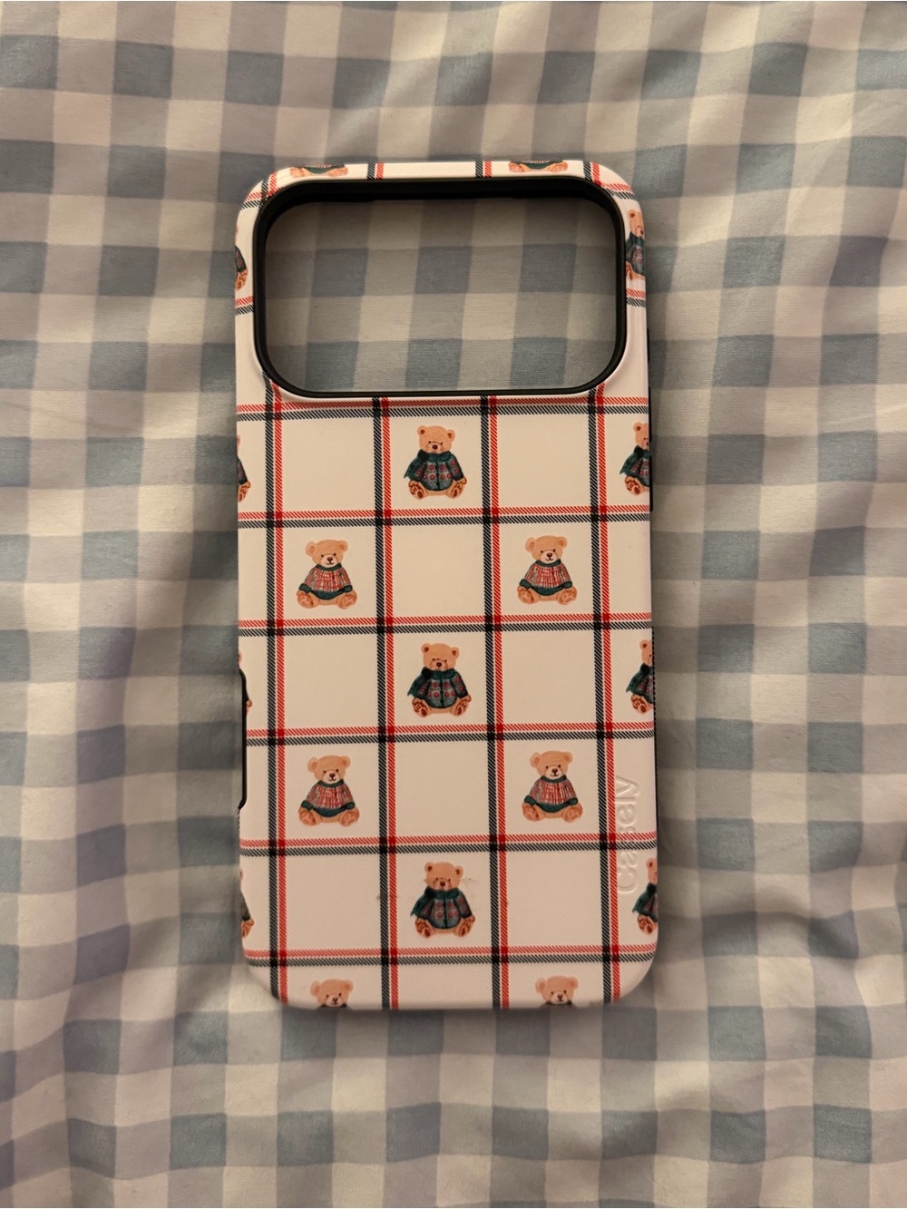 Casely Bear Plaid Pattern iPhone 17 pro max case